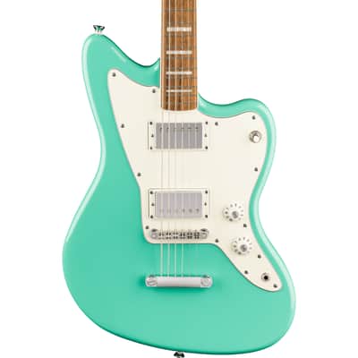 Squier Paranormal Baritone Jazzmaster HH Sea Foam Green - Electric Guitar image 2