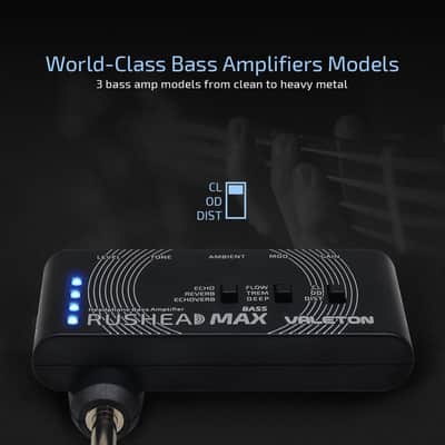 Valeton Rushead Max Bass USB Chargable Portable Pocket Bass Headphone Amp Carry-On Bedroom Plug-In,price include the import duty for US buyer image 3