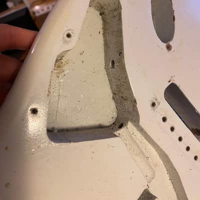 Fender Stratocaster 1961 Body Olympic White Refin image 19