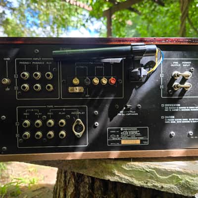 Kenwood KR-11000GX Receiver Pro Serviced 120 WPC Custom Rosewood Burl Case, LEDs image 19