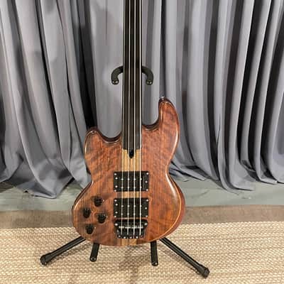 Wal Custom 1983 MKI Mark1 Fretless Bass Left Handed With Flamed Hydua Facings (Original Owner) image 1