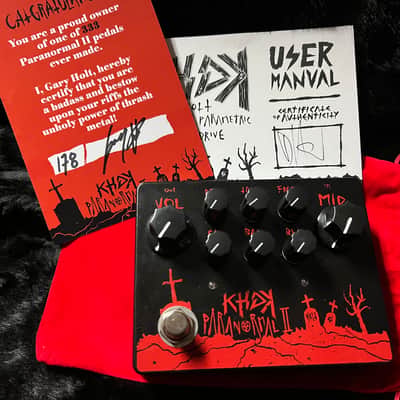 KHDK Electronics Paranormal II Limited Edition Gary Holt Signature Parametric EQ / Overdrive 2021 - Black / Red image 4