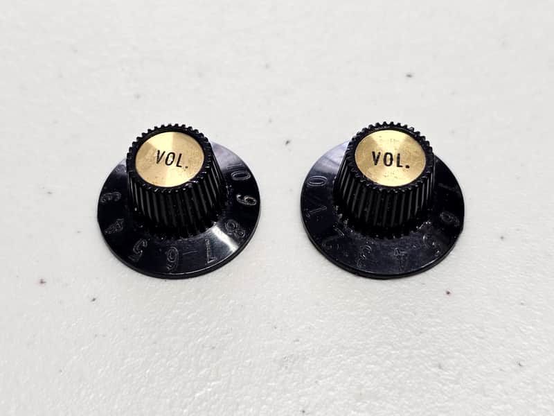 1960s Gibson Witch Hat Knobs Set (2) - 100% Genuine Vintage image 1