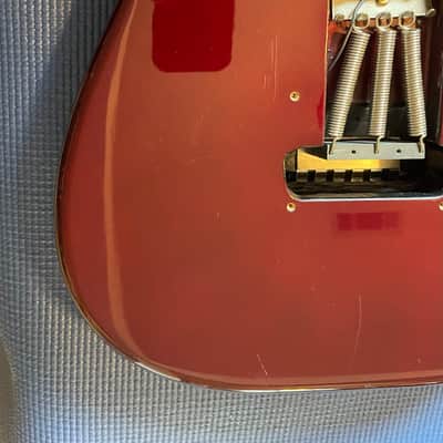 Fender Stratocaster Body with Floyd Rose Style Bridge Included 2001 - Midnight Wine image 13