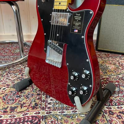 Fender AV II American Vintage '77 Telecaster Custom MN 2023 - Wine High Gloss image 9
