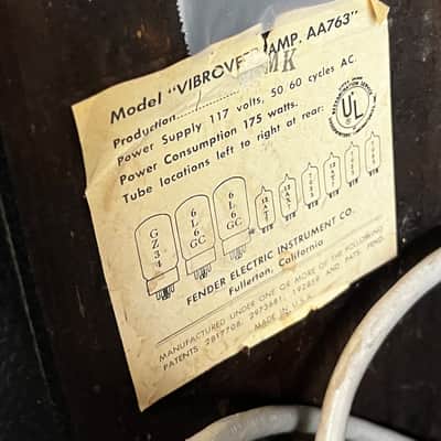 1963 Fender Vibroverb, Black panel image 5