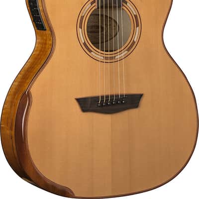 Washburn Comfort Deluxe 66 Auditorium Cutaway Acoustic Electric Guitar, Spalted Maple (WCG66SCE-O-U) image 1
