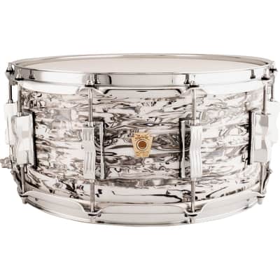 Ludwig Classic Maple 6.5x14 Limited Edition Snare Drum - White Abalone image 1