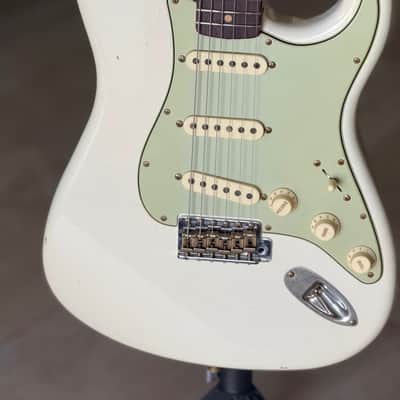 Fender Custom Shop Limited Edition 1964 L-Series Stratocaster Journeyman Guitar 2025 - Aged Olympic White image 1