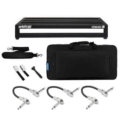 New Pedaltrain Classic 2 Guitar Effects Pedal Board w/ Soft Case & Patch Cables image 1
