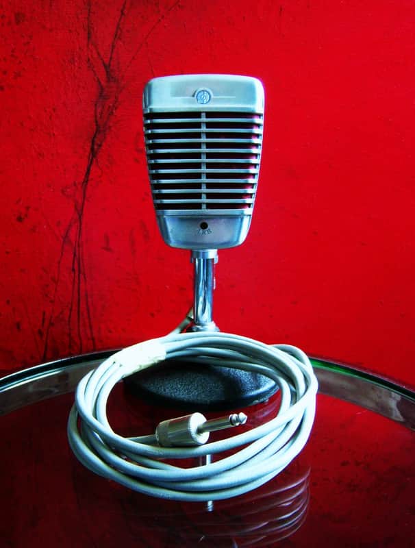 Vintage 1950's Shure 51 dynamic microphone w cable Nat King Cole 55 55S # 3 image 1