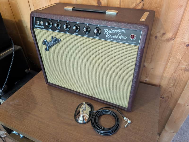 Fender '65 Princeton Reverb Reissue FSR Limited Edition Bordeaux Reserve 1x12" with Jupiter M12C image 1