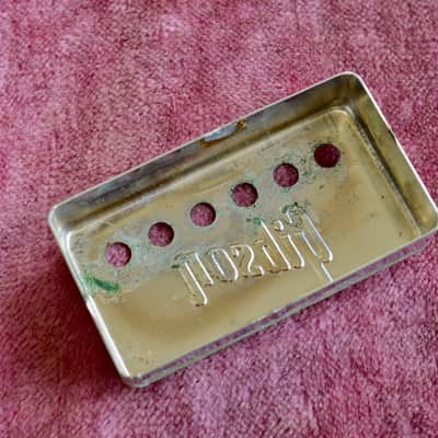 Vintage 1970's Gibson Embossed PAF Humbucking Neck Pickup Cover 1972 1973 ES-335 image 4