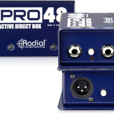 RADIAL Pro48 active direct box used on stage or in home recording studios, for active and passive instruments image 4