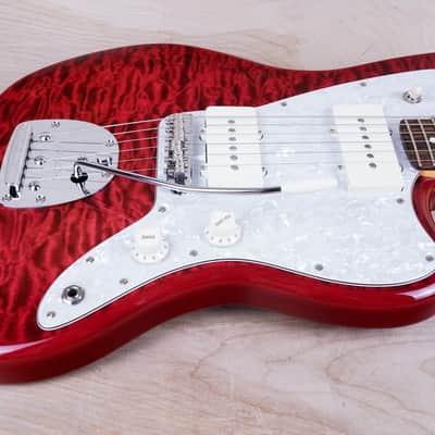 Fender 2024 Collection MIJ Hybrid II Jazzmaster 2024 Red Quilt Beryl QMT Japan w/ Bag image 5
