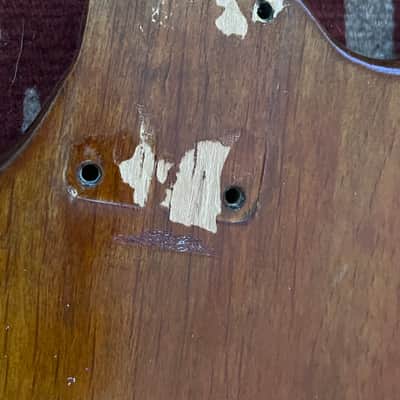 1967 1968 Fender Mustang bass body natural image 2