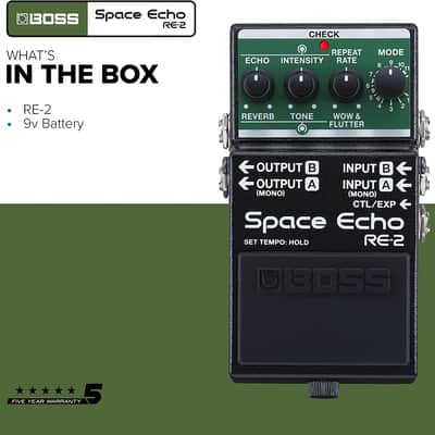 Boss RE-2 Space Echo Delay and Reverb Effects image 4