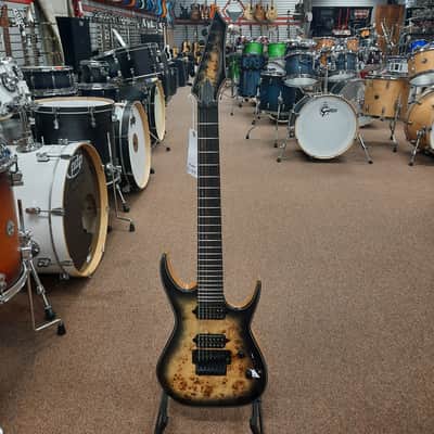 Dean Exile Select Floyd Fluence 7 String - Natural Black Burst image 12