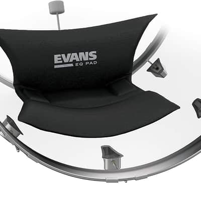 EQ Pad Bass Drum Dampeners - Bass Drum Sound Dampening - Attaches to Drum Shell - Adjustable, Hinged - Controls Attack & Sustain - Great for Close Drum Mics - 1 Multi-Use Pad image 1