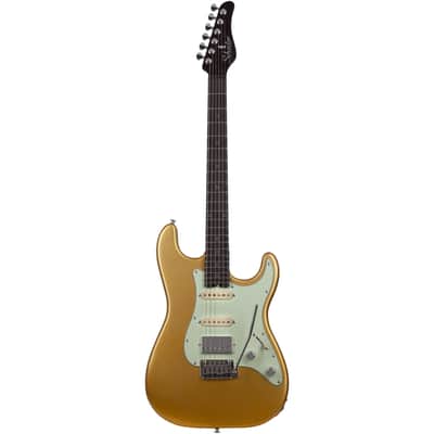 Schecter Nick Johnston 10th Anniversary HSS Atomic Saffron image 2