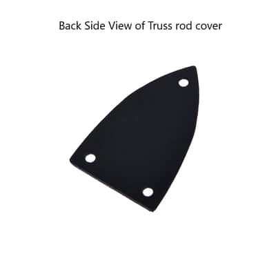 BC Rich Black ABS Truss Rod Cover fits Most BC Rich & Guitars with Triangle 3 Hole Pattern image 6