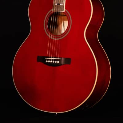 Ibanez AJ70M1E Artwood Series A/E Acoustic Guitar, Wine Red image 2