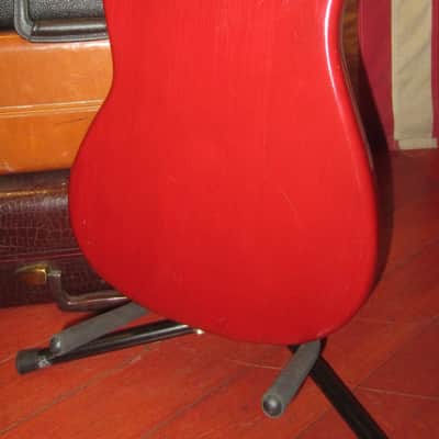 1978 Fender Musicmaster Bass Red image 5