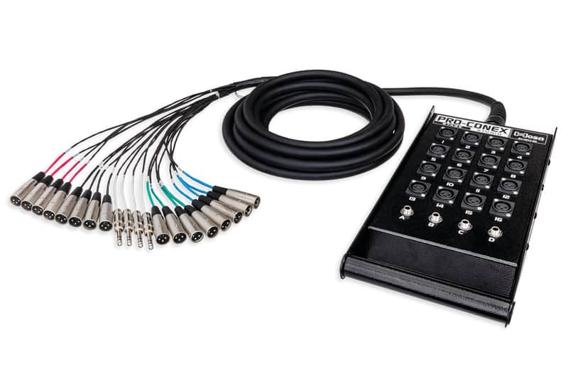 Hosa Pro-Conex 16x4 Stage Box Snake - 50 ft (16 XLR Sends / 4 TRS Returns) - New image 1