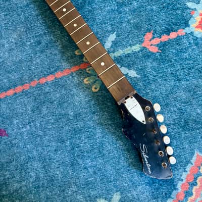 Silvertone Harmony holiday Barclay Bobkat 1476 H14 H15 H16 H17 Neck 1960’s - Black image 2
