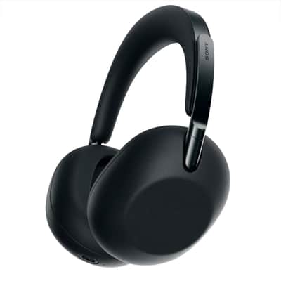 Sony 1000X THE COLLEXION Wireless Headphones, Black / Deco Essentials Wood Stand Bild 8