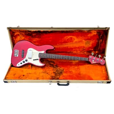 1964 FENDER JAZZ BASS - ALL ORIGINAL - CANDY APPLE RED image 7