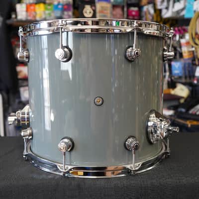 DW Design Series 14" Maple Floor Tom w/ Legs - Steel Gray Lacquer | 12x14" image 7