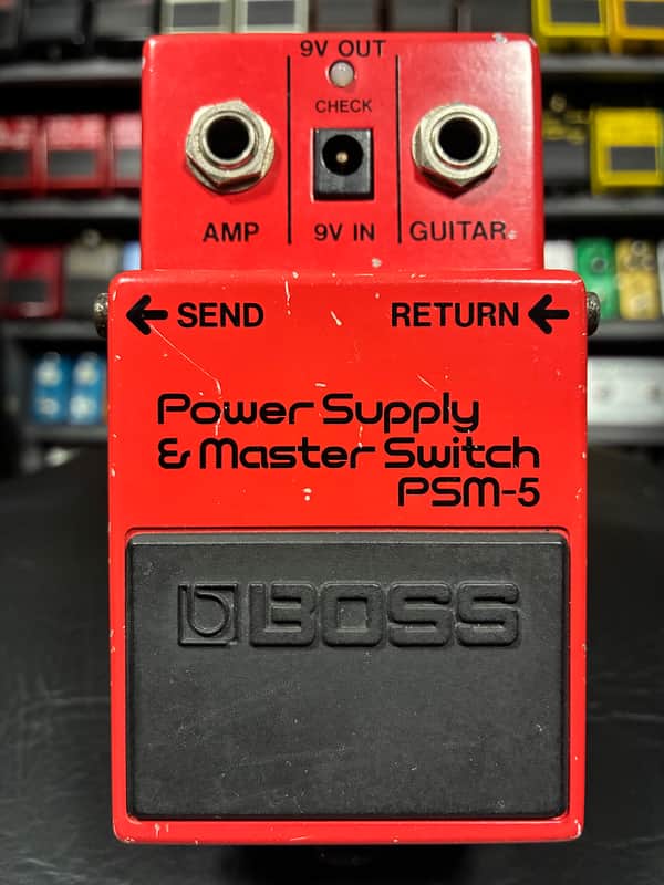 Boss PSM-5 Power Supply & Master Switch (Red Label) 1984 - 1990 - Red image 1