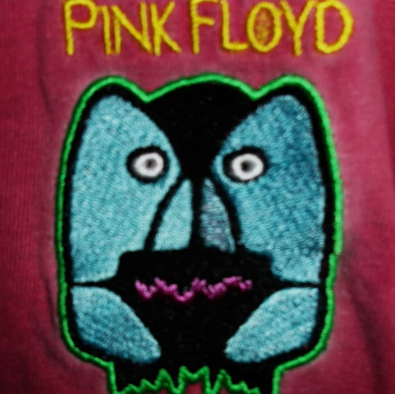 pink floyd official division bell face logo woman s tee - madcap syd barrett space rock meddle animals image 1