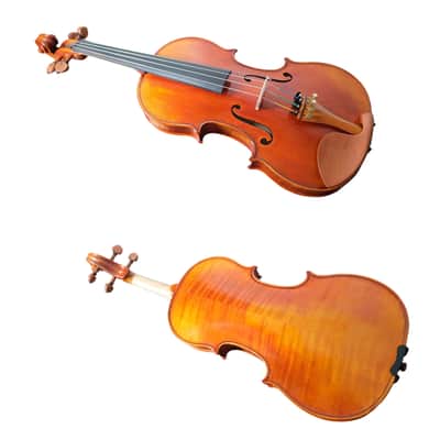 HandMade Violin Outfit 4/4-European Flamed wood, Antique varnish, Sweet Sound image 3