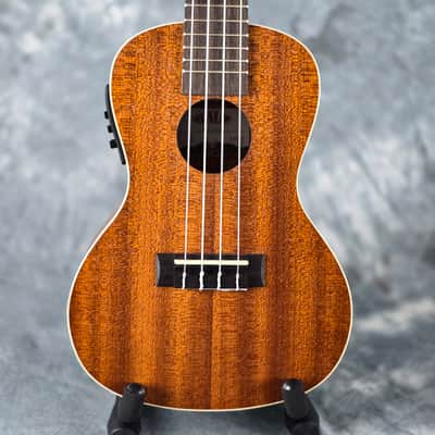 Kala KA-CE Concert Satin Mahogany Ukulele with Pickup & Kala UB-C Bag image 2