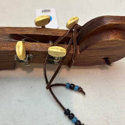 Vintage Appalachian Dulcimer — Solid Wood, 4-String, Fair Condition — Folk String Instrument image 8