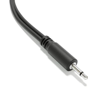 ExcelValley [Black] 5-Pack - Mono Splitter Y Patch Cables - TS 3.5mm 1/8" Eurorack Synth Synthesizer image 4