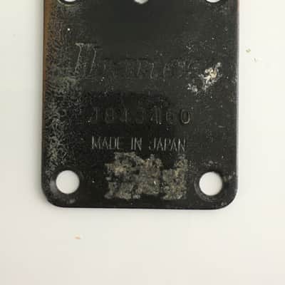 1984 Vintage 1980s Ibanez Made in Japan Serial # Neck Plate Natural Relic Black Rare Made in Japan 🇯🇵 image 1