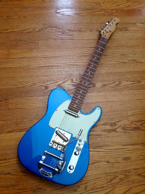Custom Telecaster SD Lipstick Pickups Bigsby Lake Placid Blue image 1