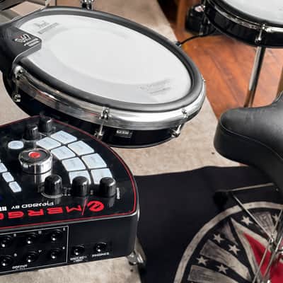 Pearl e/MERGE e/HYBRID Electronic Drum Kit + Eliminator Redline Double Pedal & Hi-Hat Stand image 3