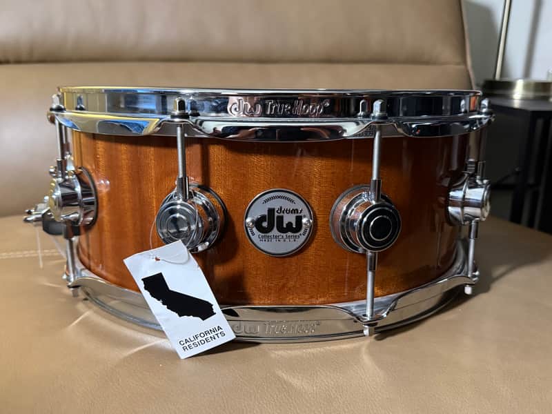 DW Collector's Series Mahogany / Cherry Hybrid 5.5x14" Snare Drum image 1
