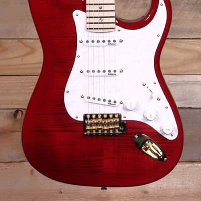 Fender Made in Japan Richie Kotzen Stratocaster Transparent Red Burst w/ Gigbag image 1