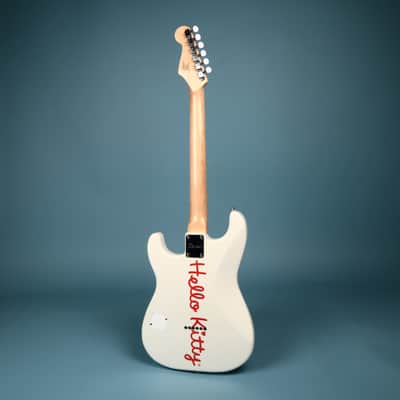 2024 Squier Hello Kitty Stratocaster White Electric Guitar image 15