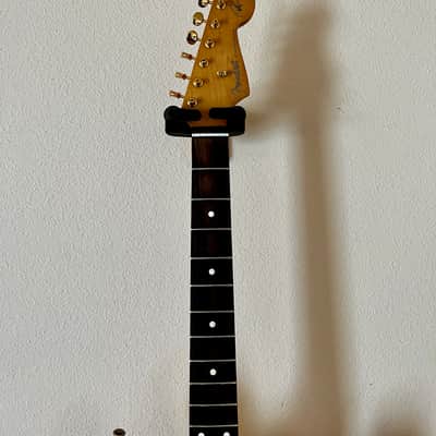 MJT MJT/Fender Stratocaster Body Neck and Hardware - Shell Pink Rosewood Gold image 4