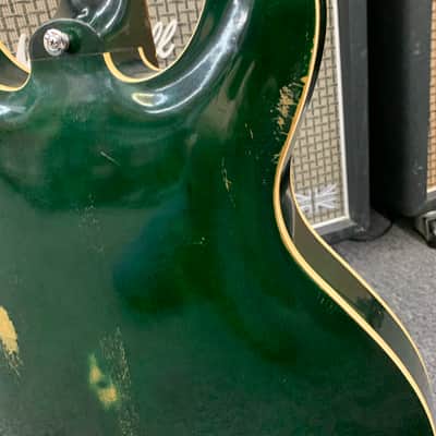 Yamaha SA-30 T Hollow Body with Tremolo 1967 - 1972 - Dark Green image 10