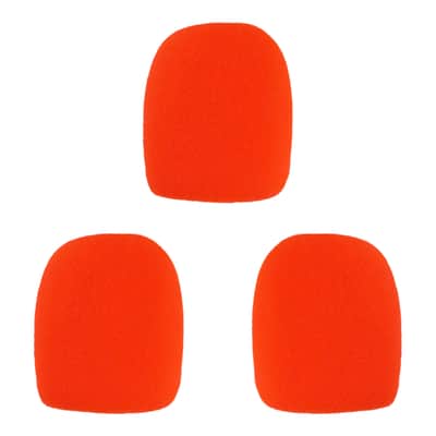 Microphone Windscreen - 3 Pack - Red - Fits Shure SM58, Beta 58A & Similar - Vocal Mic Cover New image 1