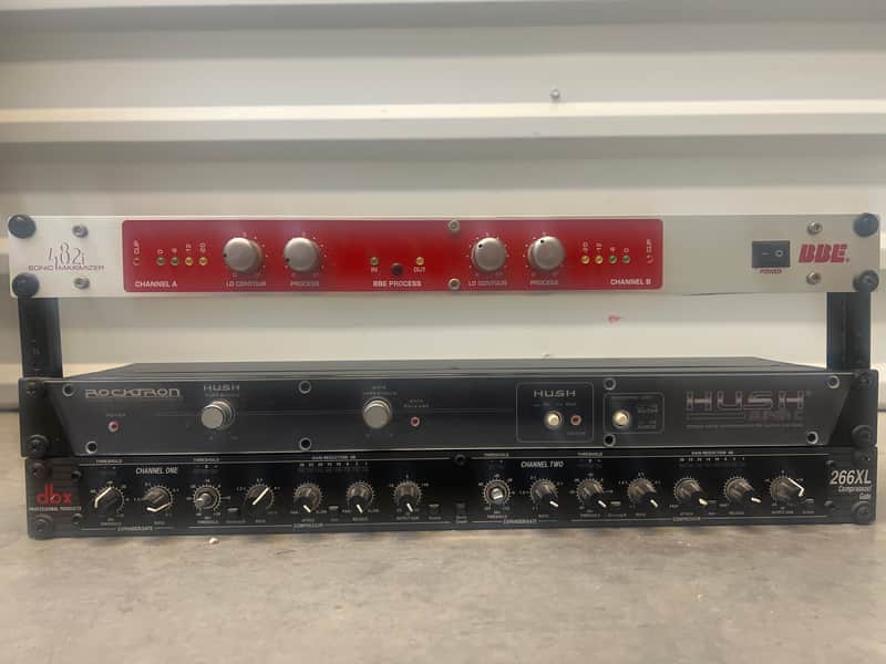 BBE 482i Sonic Maximizer + Rocktron HUSH Super C + dbx 266XL Compressor/Gate Rack Effects Bundle image 1