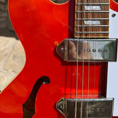 Epiphone Ltd. Ed. Casino - Rare GLOSS Sunrise Orange (2018 Qingdao) w/ Hard Case image 3