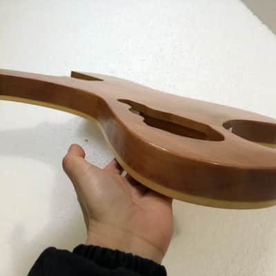 Quilted Maple Top DIY Mahogany Guitar Body image 7